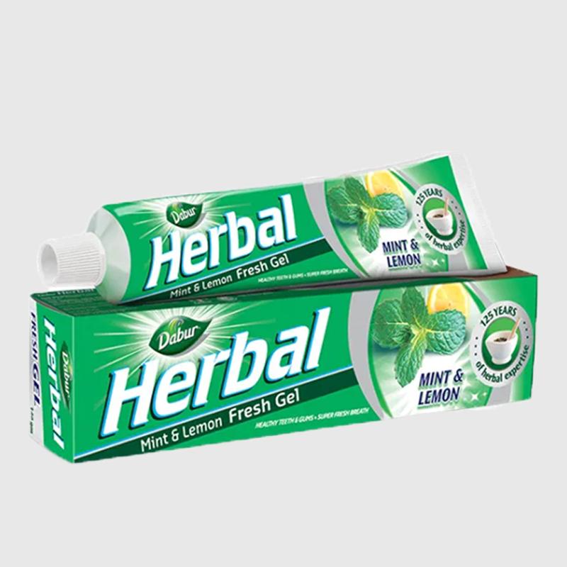 Dabur Toothpaste Herbal Mint Lemon 140Gm