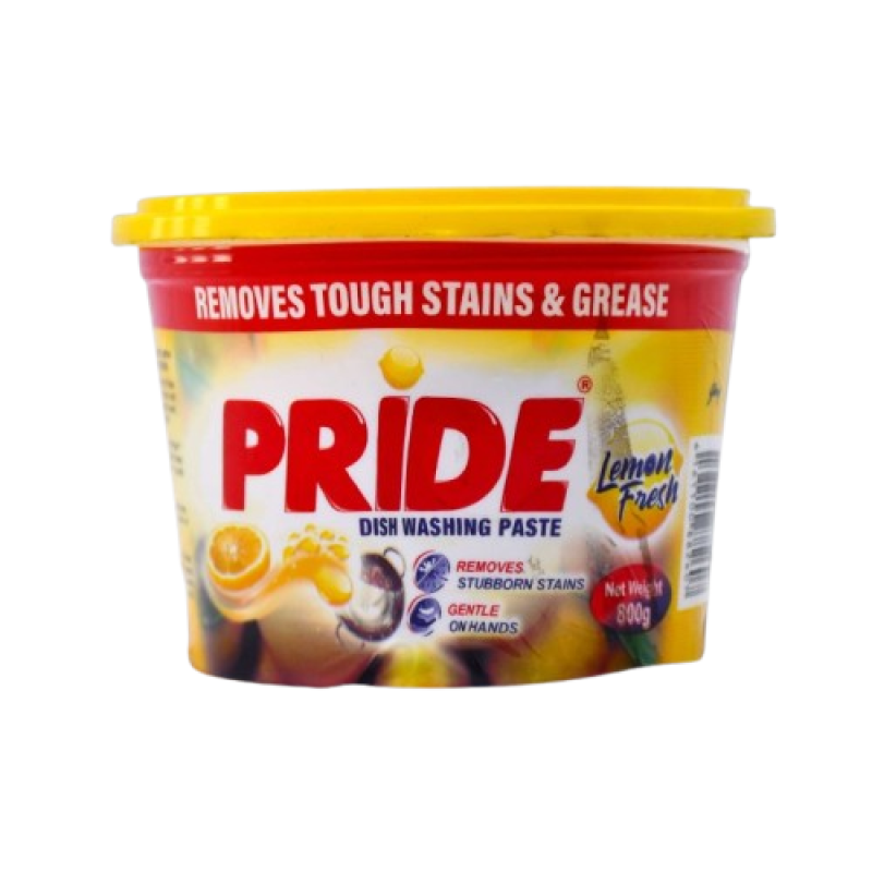 Pride Dishwashing Paste Lemon Fresh 800G