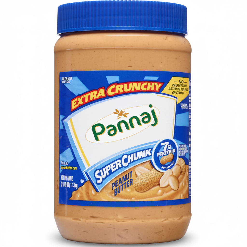 Pannaj Peanut Butter Crunchy 400Gm