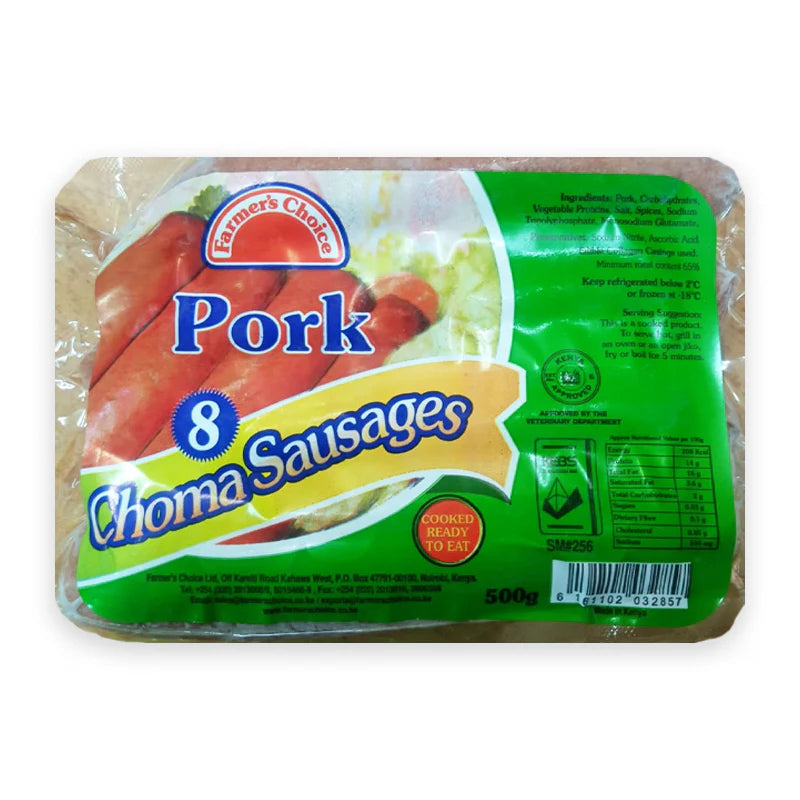 Farmer's Choice Pork Choma Sausages 500g