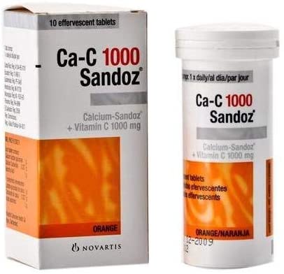 Ca-C-Sandoz 1G Tablets 10'S