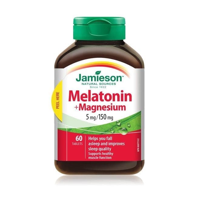 Jamieson Melatonin With Magnesium 5Mg/15OMg Tabs 60'S