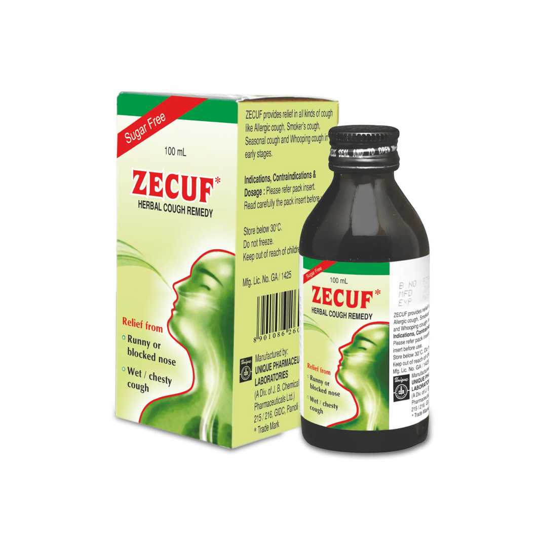 Zecuf Cough Remedy (Sugar Free) 100Ml